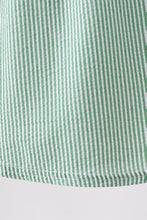 Green Watermelon Stripe Smocked Embroidered Seersucker Dress - ARIA KIDS