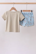 Penguin print shorts set - ARIA KIDS