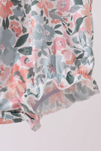 Pink Floral Smocked Knit Bubble - ARIA KIDS
