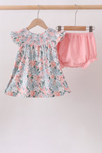 Pink Floral Smocked Bloomer Set - ARIA KIDS