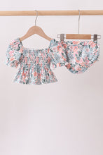 Pink Floral Smocked UPF Swim Set - ARIA KIDS