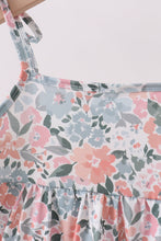 Pink Floral tiered Dress - ARIA KIDS
