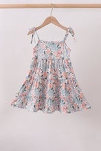 Pink Floral tiered Dress - ARIA KIDS