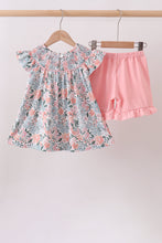 Pink Floral Smocked Set - ARIA KIDS