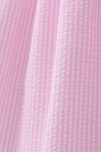 Pink stripe seersucker strawberry smocked dress - ARIA KIDS