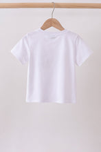 White Animal Embroidered Top - ARIA KIDS