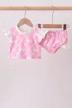Pink Bow UPF Swim Set - ARIA KIDS