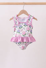Purple Hydrangea UPF Swim One-Piece - ARIA KIDS