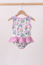 Purple Hydrangea UPF Swim One-Piece - ARIA KIDS