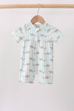Green Stripe Shark UPF Swim One-Piece