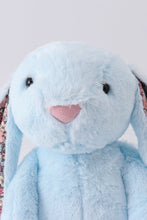 Blue floral plush bunny - ARIA KIDS