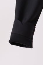 Black Scalloped Yoga Active Leggings - ARIA KIDS