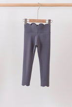 Gray Scalloped Yoga Active Leggings - ARIA KIDS