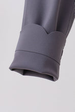 Gray Scalloped Yoga Active Leggings - ARIA KIDS