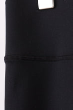 Black Scalloped Mom Yoga Active Leggings - ARIA KIDS