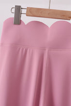 Lilac Scalloped Mom Yoga Active Leggings - ARIA KIDS