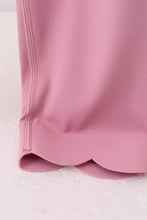 Lilac Scalloped Mom Yoga Active Leggings - ARIA KIDS