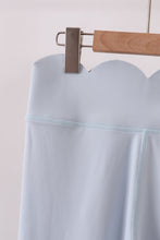Blue Scalloped Mom Yoga Active Leggings - ARIA KIDS