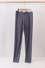 Gray Scalloped Mom Yoga Active Leggings - ARIA KIDS