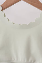 Green Scalloped Yoga Skorts Set - ARIA KIDS