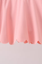Pink Scalloped Yoga Skorts Set - ARIA KIDS
