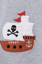 Gray Ship Applique Top - ARIA KIDS