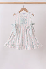Bow Floral Applique Dress - ARIA KIDS