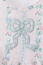 Bow Floral Applique Dress - ARIA KIDS