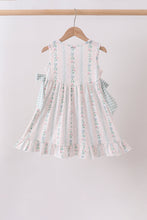 Bow Floral Applique Dress - ARIA KIDS
