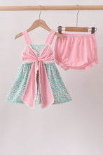 Pink Bow Floral Bloomer Set - ARIA KIDS
