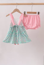 Pink Bow Floral Bloomer Set - ARIA KIDS