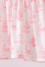 Pink Sailboat Embroidered Bloomer Set - ARIA KIDS