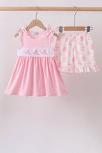 Pink Sailboat Embroidered Set - ARIA KIDS