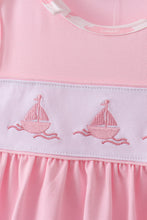 Pink Sailboat Embroidered Set - ARIA KIDS