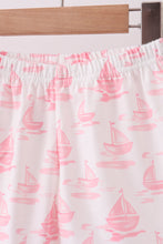 Pink Sailboat Embroidered Set - ARIA KIDS