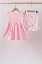 Pink Sailboat Embroidered Set - ARIA KIDS