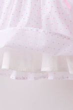 Pink Bow Smocked Swiss Dot Shorts Set