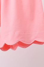 Pink tropical floral print ruffle shorts set - ARIA KIDS