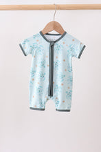 Blue Turtle Bamboo Romper