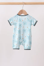 Blue Turtle Bamboo Romper