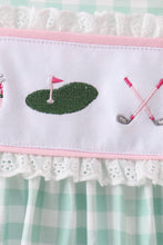 Green Golf Embroidered Dress