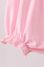 Pink Hydrangea Bow Smocked Bubble - ARIA KIDS