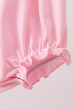 Pink Hydrangea Bow Smocked Bubble - ARIA KIDS