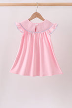Pink Hydrangea Bow Smocked Dress - ARIA KIDS