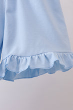 Blue Floral Ruffle Set - ARIA KIDS
