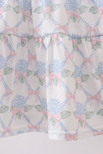 Blue Floral Ruffle Dress - ARIA KIDS