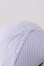 Puppy Embroidered Seersucker Cap - ARIA KIDS