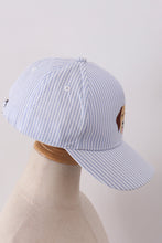 Puppy Embroidered Seersucker Cap - ARIA KIDS