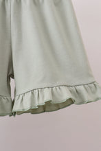 Camo Hunting Embroidered Ruffle Shorts Set - ARIA KIDS