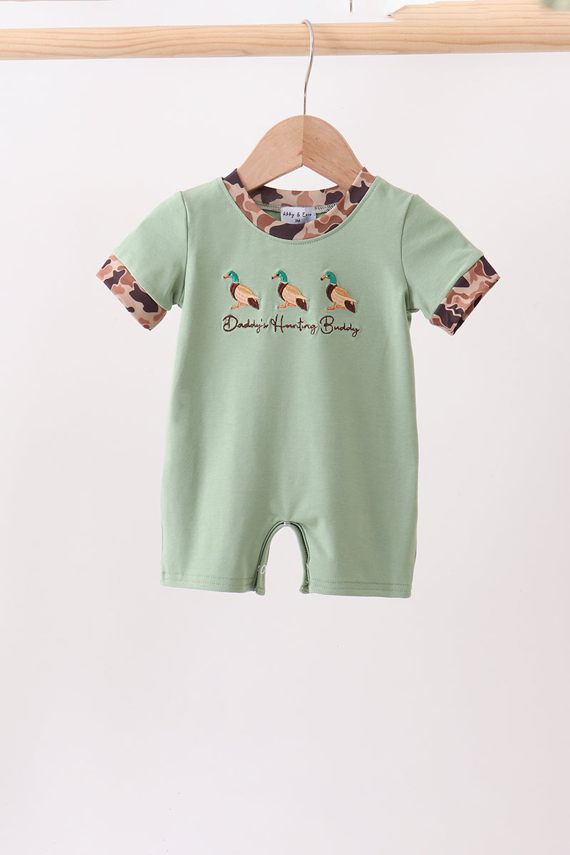Camo Duck Embroidered Romper - ARIA KIDS